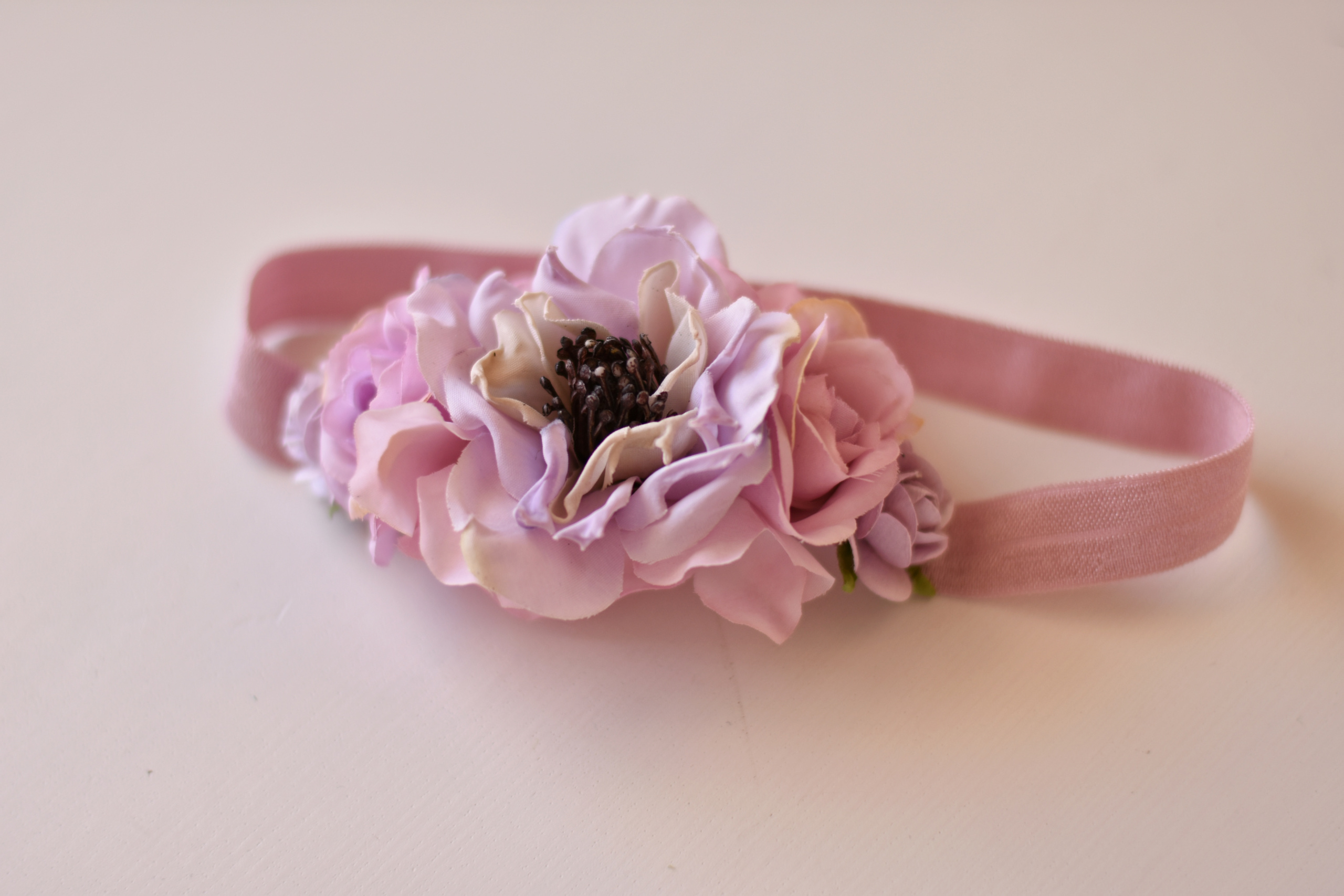 λιλά κορδέλα με παπαρούνα - Image 2