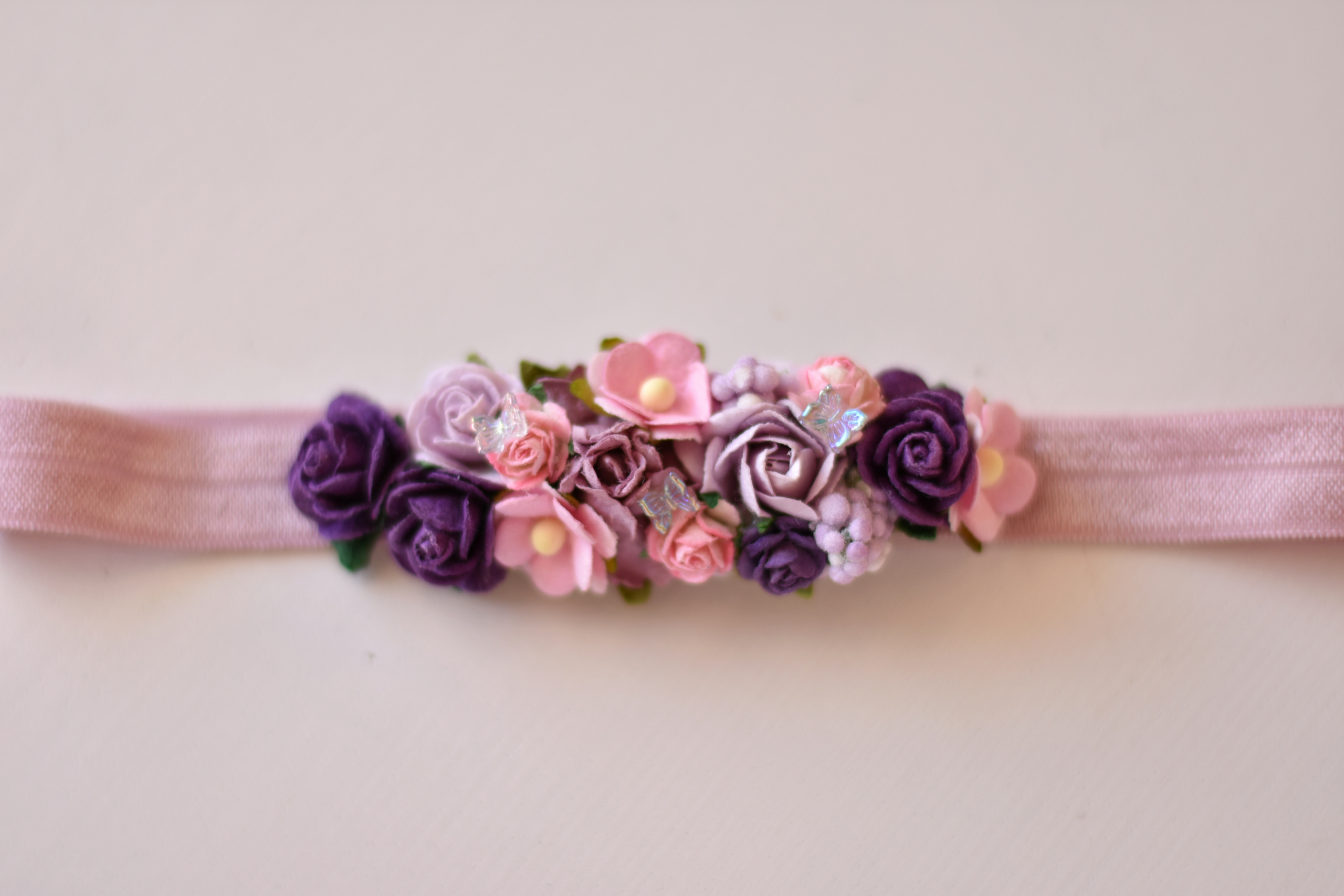 μωβ-λιλά λεπτεπίλεπτη βρεφική κορδέλα - Image 5