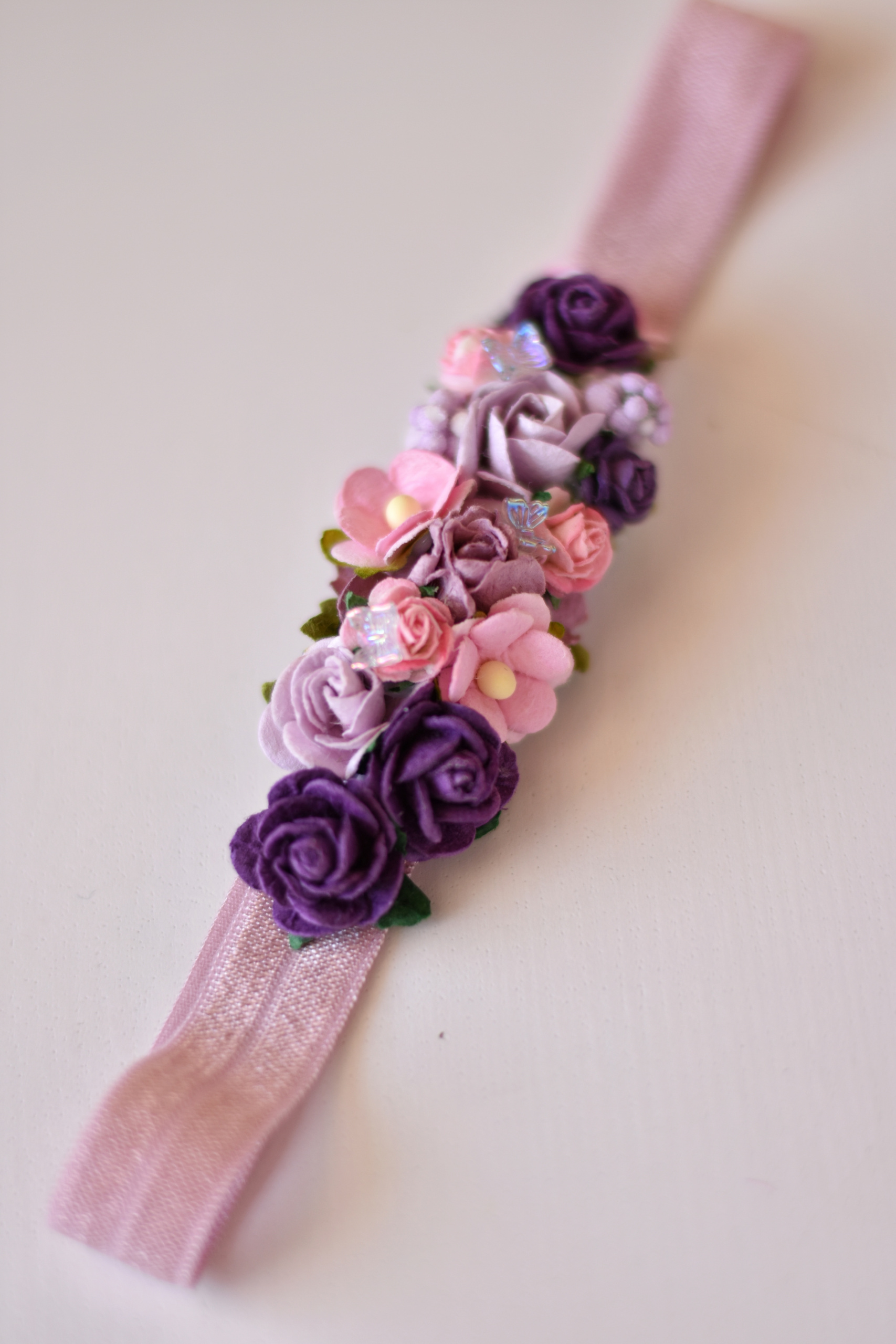 μωβ-λιλά λεπτεπίλεπτη βρεφική κορδέλα - Image 2