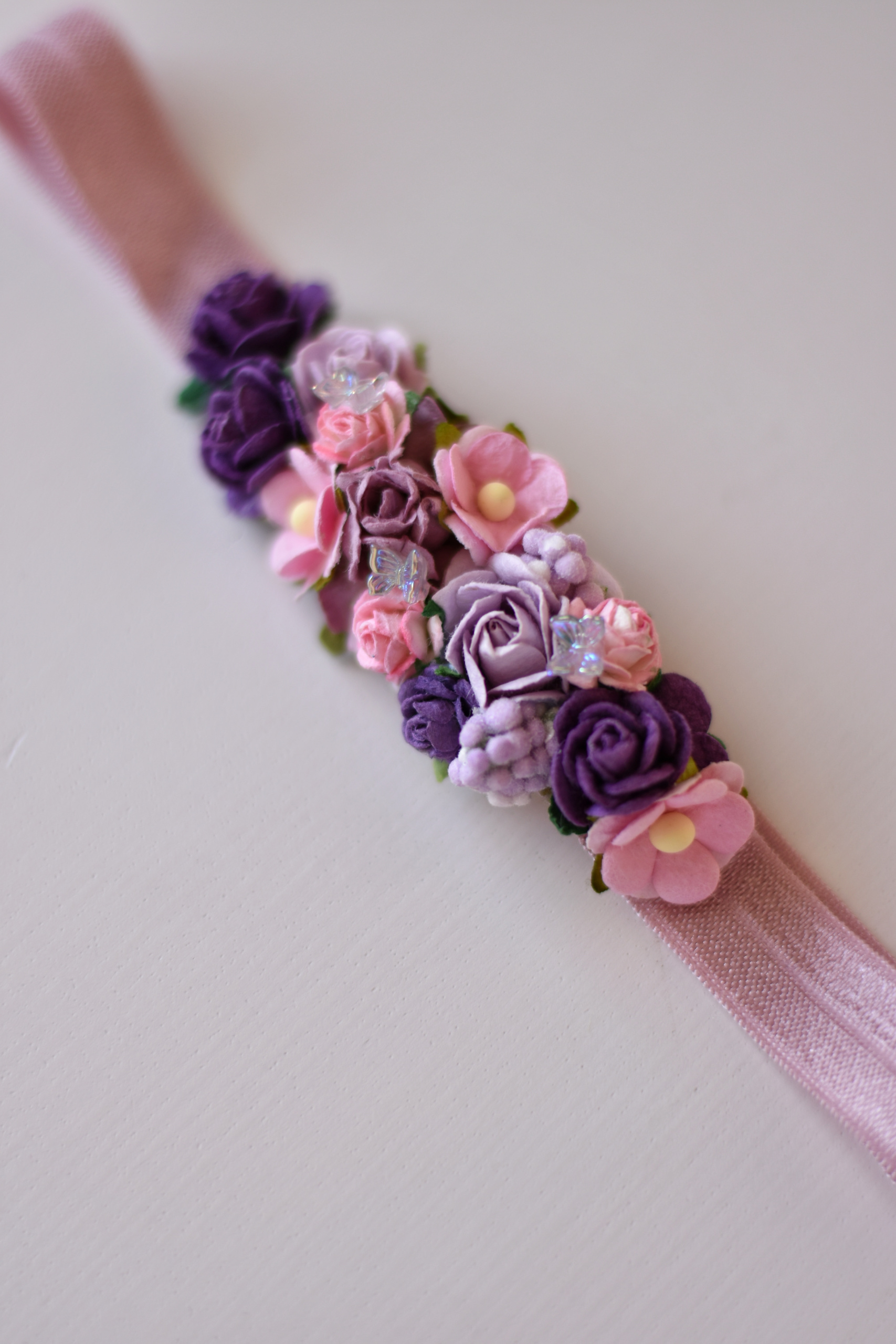 μωβ-λιλά λεπτεπίλεπτη βρεφική κορδέλα - Image 3