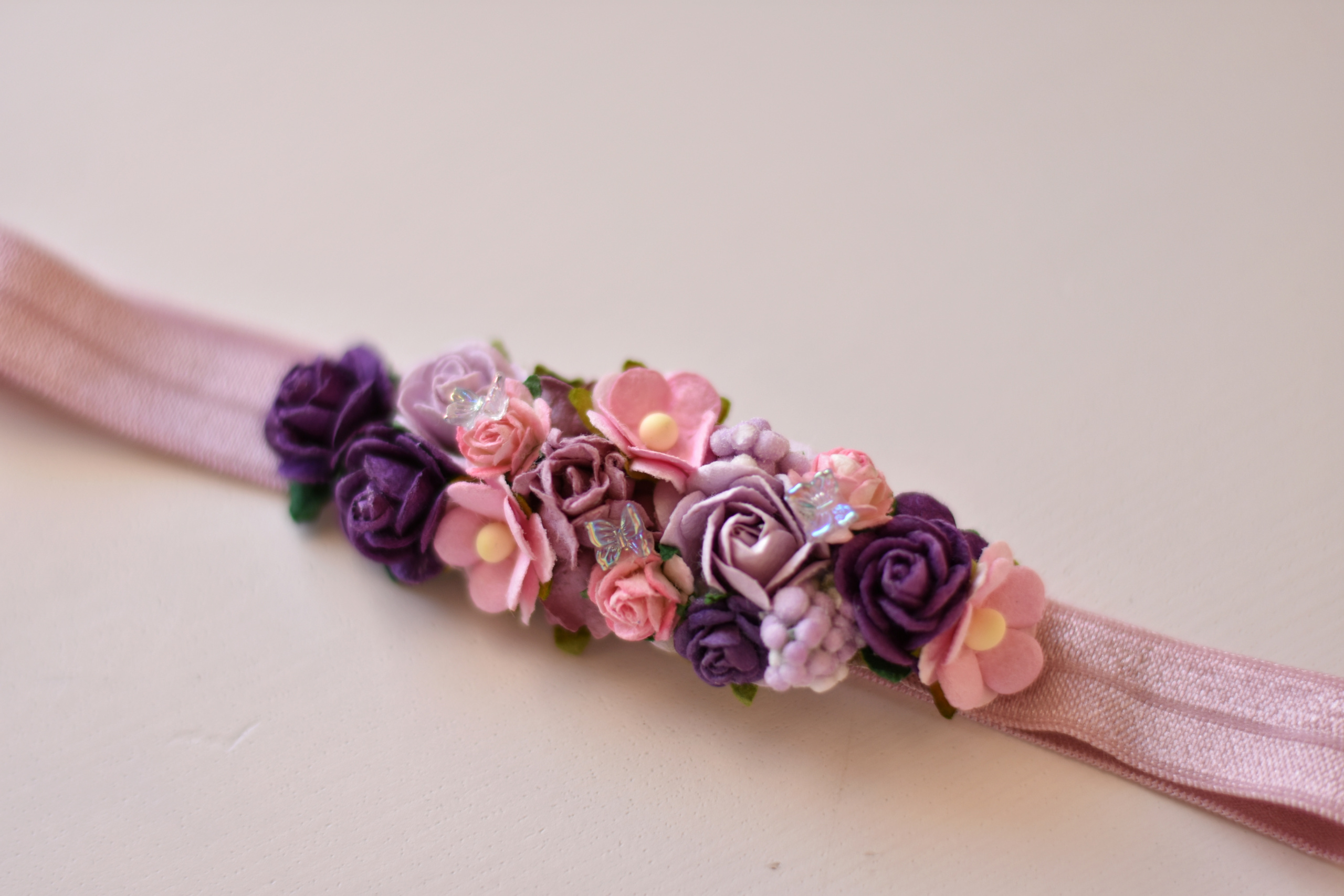 μωβ-λιλά λεπτεπίλεπτη βρεφική κορδέλα - Image 4