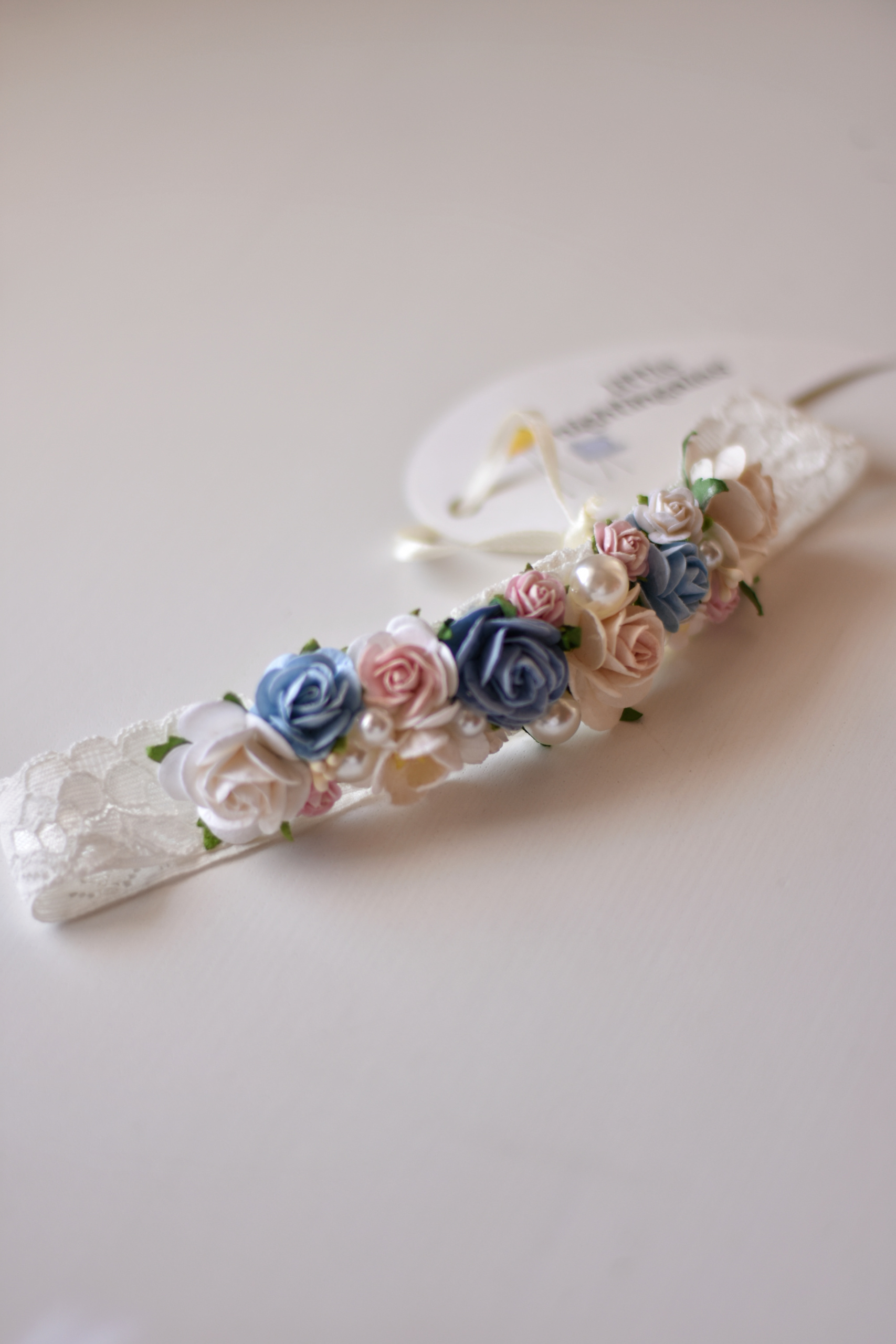 blue pink βρεφική κορδέλα - Image 2