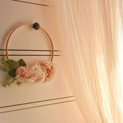 flower hoop σε ροζ αποχρώσεις