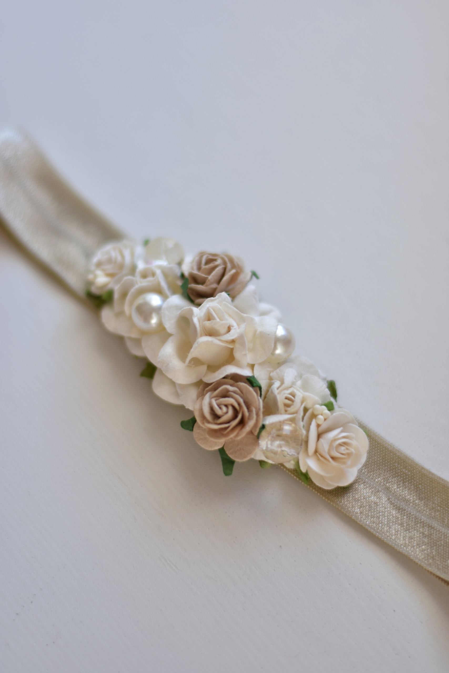 Βρεφική κορδέλα στο χρώμα της άμμου - Image 5