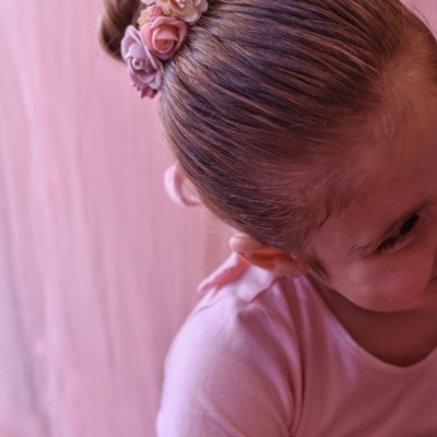 Ballet wrap- ροζ λουλούδια