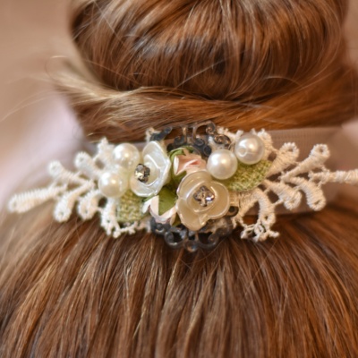 Ballet wrap- γκρι τούλινη κορδέλα