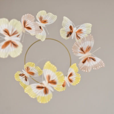 Amber butterfly mobile