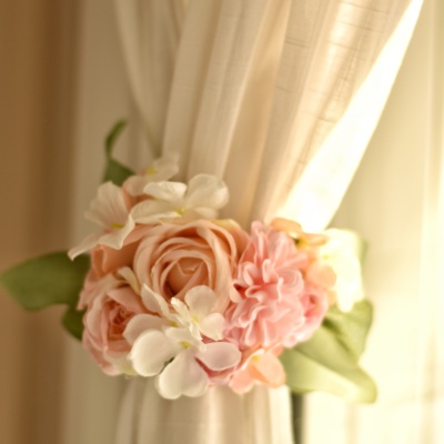 Tie backs για κουρτίνες σε αποχρώσεις του ροζ