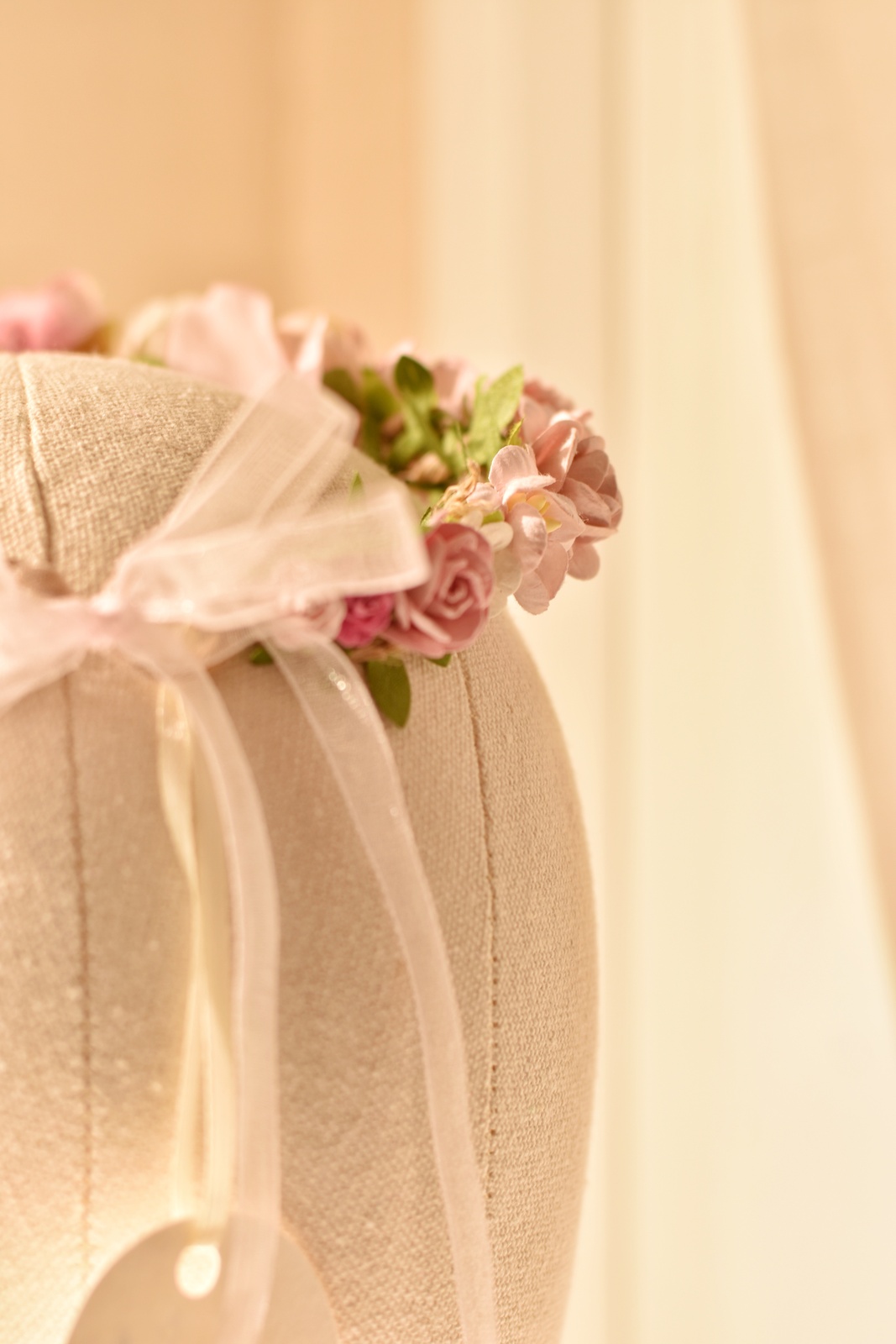 flower tiara, στεφανάκι βάφτισης - Image 4