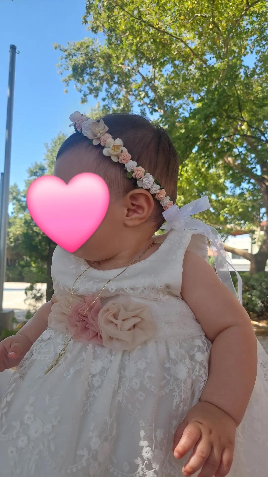 Χειροποίητο Στεφανάκι Βάπτισης με Λουλούδια για Κορίτσι - Image 30
